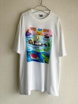 fabric art 90s usa製 プリント Tシャツ アート ラッコ 90年代 vintage ヴィンテージ ビンテージ アメリカ製 ファブリックアート_画像1