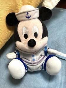 送料込USED*ミッキーマウス*ぬいぐるみ*セーラー水兵*ディズニーDisney*Micky