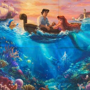 【輸入生地】パネル トーマスキンケード リトルマーメイド アリエル