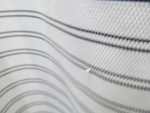TIGORA ティゴラ ボーダー柄 ハーフジップ ショートスリーブ シャツ 半袖 M b17463_画像7