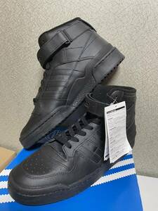 【未使用】adidas FORUM MID 28cm 黒黒 アディダス フォーラム MID