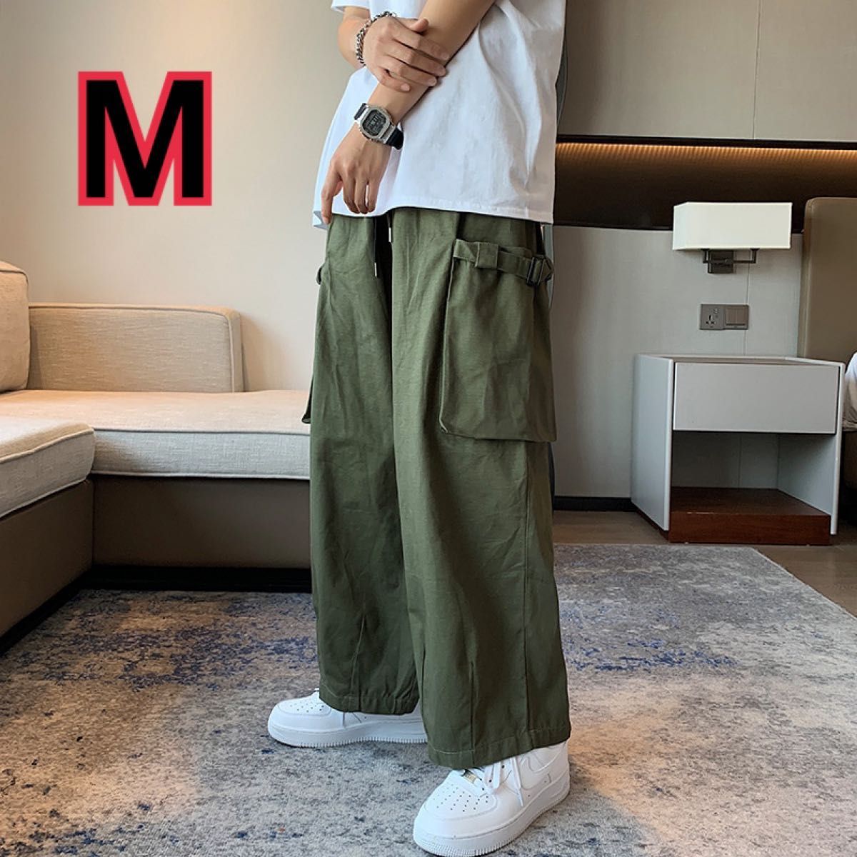 通販 ストア激安 - ボトムス ワイドパンツ カーゴパンツ ワークパンツ