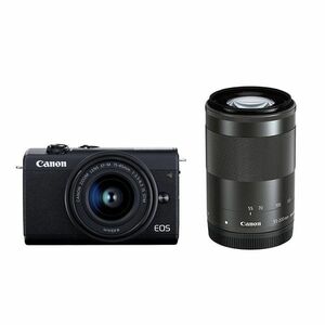 中古 １年保証 美品 Canon EOS M200 ダブルズームキット ブラック