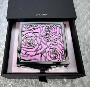 2003 year flower .CLUB gratitude goods * Shiseido modern rose mirror ( storage case attaching ) flat surface mirror & magnifying glass. 2 surface type * stylish rose. portable compact mirror 