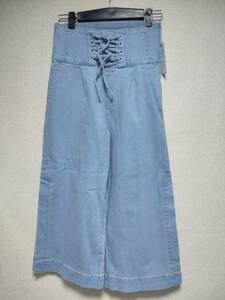 c9200* tag attaching new goods * Cecil McBee CECIL McBEE side slit Denim gaucho pants S