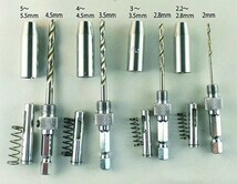 センター出し用 ドリルビット ヒンジ 蝶番 取り付けセンター出し用 木工用 皿ネジ 下穴用 ドリル ガイド４本/セット_画像6