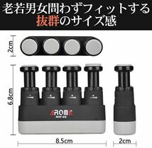 DELLING デリング ハンドトレーナー 1.8~3.2KG 各指調節可能 ピアノ ギター ベース 弦楽器 ギター 練習 指 筋トレ グッズ 軽量 携帯型_画像3