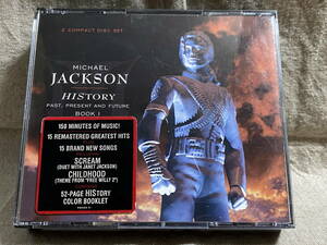 MICHAEL JACKSON - HISTORY 2CD オリジナルUS盤 ゴールドCD チラシ付き レア盤