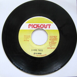 223【Reggae】Gimme Pass - Ninjaman./7”/Pickout