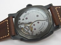 148万【美品】パネライ PANERAI ラジオミール 1940 チェラミカ 3デイズ PAM00577 裏スケ ブラック文字盤 腕時計 メンズ 手巻き 革ベルト_画像7