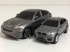 2台 BMW 初代 X6 E71 xDrive35i 50i 前期型 2009年式~ 1/67 約7.2cm 1/99 約4.9cm ダイキャスト ミニカー 送料￥220