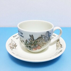 [bcf]/『ウェッジウッド（WEDGWOOD）ピーターラビット カップ&ソーサー / 旧刻印 英国製』