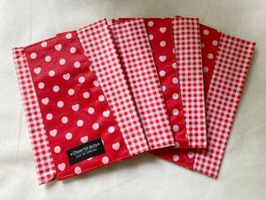 ◆ Red Check Bunko Book Book Cover 4 очка ◆