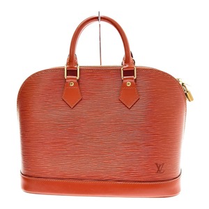 □□ LOUIS VUITTON ルイヴィトン ハンドバッグ　アルマ　エピ M52148 ブラウン やや傷や汚れあり