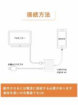 Lightning HDMI 変換ケーブルiPhone HDMIコネクタケーブル_画像3