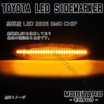 GRS180 流星クリアレンズ LED流れるウインカー 180系 クラウン GRS180/GRS181/GRS182/GRS183/GRS184 18系 シーケンシャル サイドマーカー_画像4