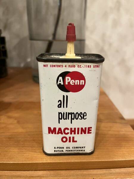 【送料無料】ビンテージ ハンディオイル缶 A Penn all purpose machine oil ガレージ hotrod 1950's 1960’s アメリカンvintage
