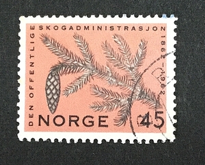 ノルウェーの切手 Forestry Administration 1962.6.15発行