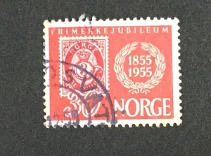 ノルウェーの切手 The Stamp Jubilee 1955年切手100年