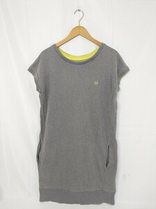 FRED PERRY Fred Perry French sleeve sweat One-piece size :US6(S degree ) color : gray 