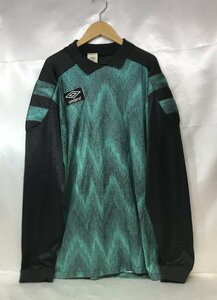 umbro アンブロ USA製 80s 肩パッド ゲームシャツ ゴールキーパーシャツ サッカー サイズXL グリーン/ブラック ヴィンテージ 古着