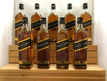 ジョニーウォーカー ブラック12年 ９本セット700ml 40% スコッチ ウイスキー 大量まとめ売り福袋 Johnnie Walker Black_画像1