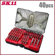 SK11 ソケットセット & ビットセット 40種 SCS-104 6.35mm/六角軸 ドリルドライバー インパクトドライバー用 インパクトソケット_画像1