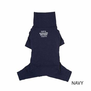 【Mサイズ】 MANDARINE BROTHERS マンダリンブラザーズ スキンタイトスーツ ネイビー ロンパース 犬服 SKIN TIGHT SUIT NAVY