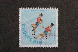 アルバニア　SHQIPERIA オリンピック切手　1968　1枚　消印あり　送料63円