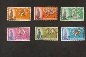トーゴ共和国　オリンピック切手　1968　MEXICO, REPUBLIC TOGOLAISE 計6枚 消印あり 送料63円