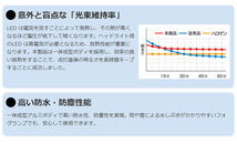 トヨタ車用 POLARG ポラーグ LEDバルブ 12V H4 LED電球 ヘッドランプ 電球色 4200K J-264 P3004C 2個入り_画像6