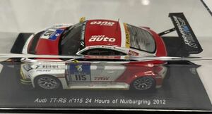 Audi TT-RS n115 24 Hours of Nuburgring 2012 1/43 sparkmodel Limited 500pcs