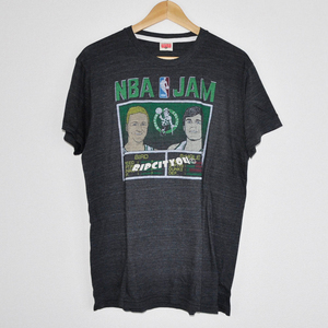 ・HOMAGE （オマージュ） NBA JAM BIRD & McHALE Tシャツ【USED】　～ヴィンテージ加工レトロ古着風アメカジスポカジスポーツNBAMLBNFLNCAA