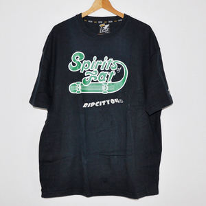 *FAT (efe- tea ) SPIRITS OF FA T-shirt [USED] ~ Street series old clothes heavy weight to thick print paro descent Lewis basketball NBA