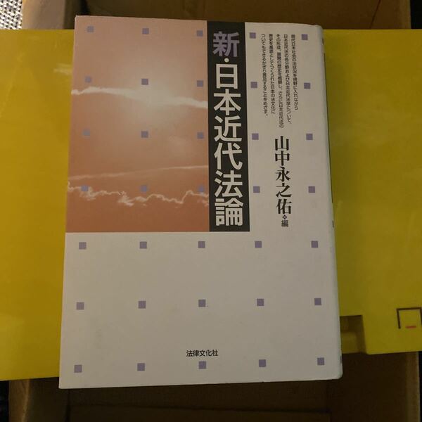 新・日本近代法論 山中永之佑／編