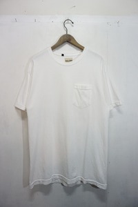 希少初期 GALLERY DEPT ギャラリーデプト ポケット ダメージ 無地 Ｔシャツ 半袖 カットソー 白 M 本物 414N▲