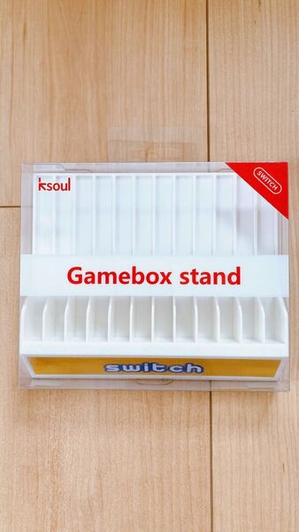 スイッチソフト用スタンド12枚収納可能(イエロー)