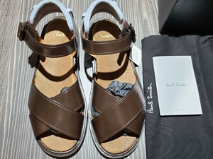 [ week end special ][ new goods unused ]Paul Smith paul (pole) * Smith original leather sandals L size Brown regular price 55,000 regular shop buy 