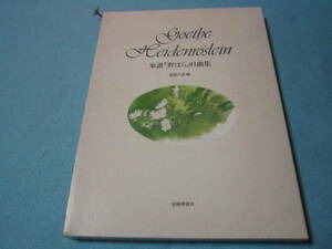 ヴォーカル＆ピアノ伴奏譜用楽譜　野ばら　91曲集　坂西八郎/編　詩/ゲーテ　