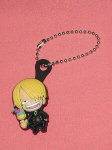  ultra rare! handsome!ONEPIECE One-piece character shoe badge mascot key chain ① Sanji 