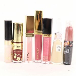 uz/se The nn other lip gloss lipstick color tin trip 7 point set together large amount unused have cosme lady's UZU etc.