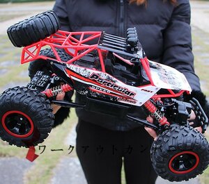 4WD ラジコンカー オフロード RCカー ラジコン 四輪駆動 操作時間30分 2.4Ghz無線操作 リモコンカー 防振性 走破性抜群 37cm