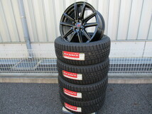 特価国産スタッドレスセット KYOHO SEIN-SS 18x8 +45 5-114.3 BK GOODYEAR ICENAVI6 235/50R18 アルファード ヴェルファイア 送料無料_画像1