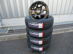 HOT STUFF MAD CROSS GRACE 16x6.5 +48 6-139.7 ブロンズクリア/ブラックリム GOODYEAR NASCAR 215/65R16 E25 E26 NV350キャラバン