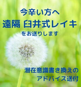 遠隔臼井式レイキ（&アドバイス）をお送りします