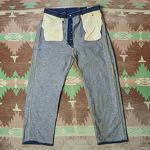 Vステッチ ボタンフライ 【Tim's Ranch 501】 60s Denim Pants W36 / 60年代 デニム ジーンズ ワーク パンツ ペインター ビンテージ 50s70s_画像8