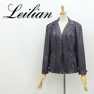 ◆Leilian レリアン ストレッチ タック 3釦 ジャケット 7