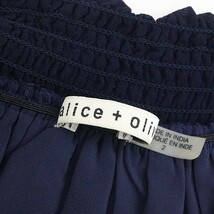 美品◆alice + olivia アリス＆オリビア 刺繍 エンブロイダリー アイレットレース オフショルダー ミニ ワンピース ネイビー 2_画像4