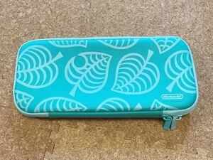  unused goods lovely Nintendo Switch carrying case storage case Nintendo switch .. forest Gather! Animal Crossing leaf .. green 