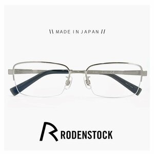 新品 日本製 ローデンストック メガネ r2021 56b メンズ RODENSTOCK 眼鏡 Flex Lite 軽量 モデル 男性用 スクエア型 ナイロール ハーフリム